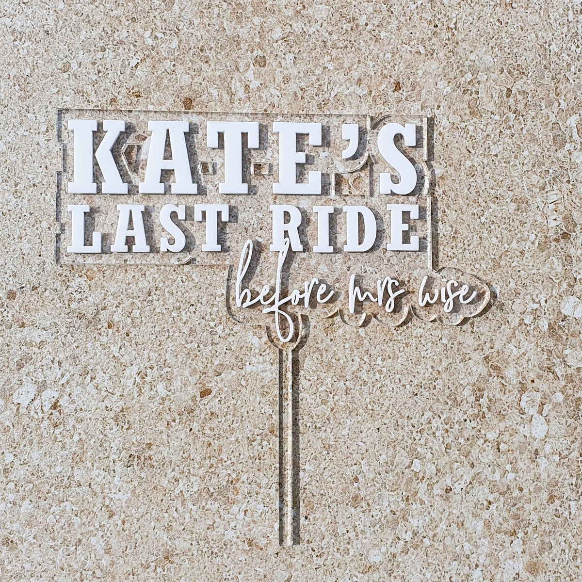 Cake Topper - Floating