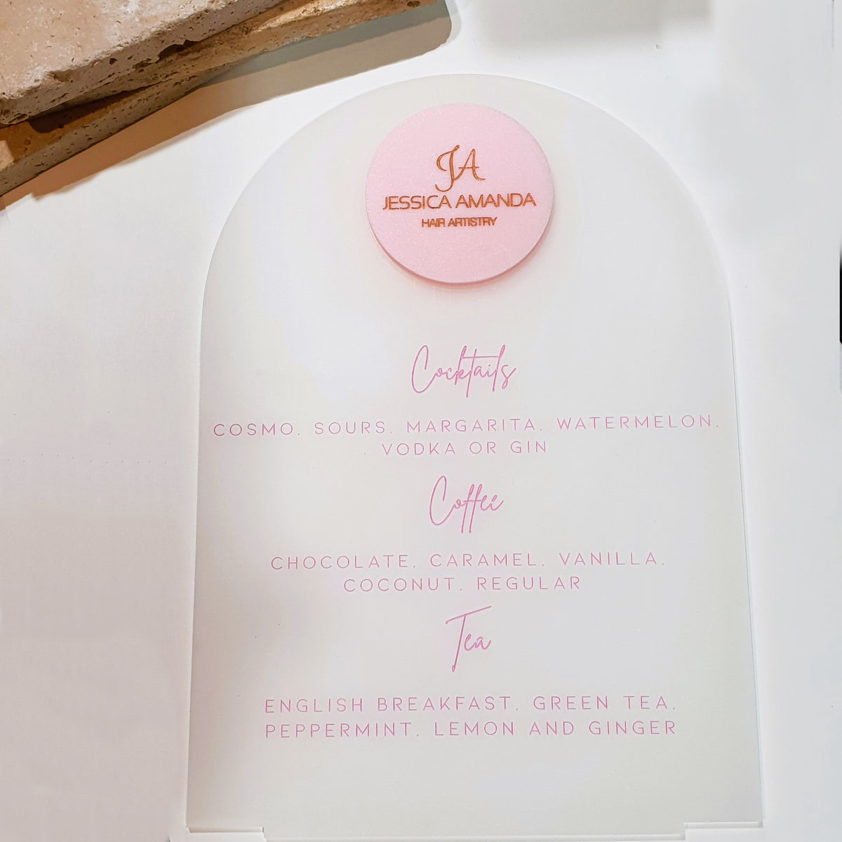 Salon/Business Treatment Menu