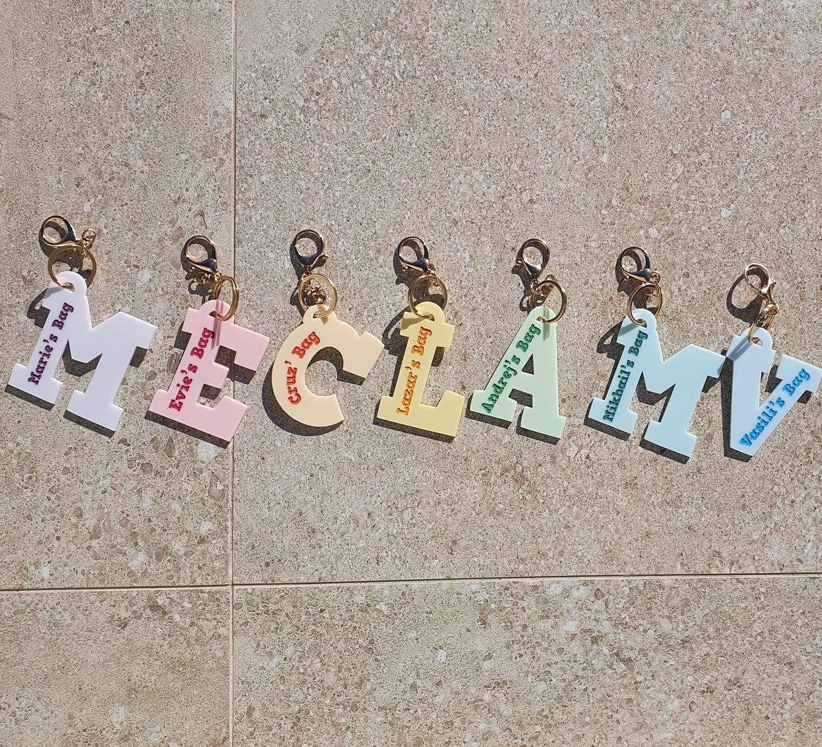 Children's Keyring Bag or Backpack Tags