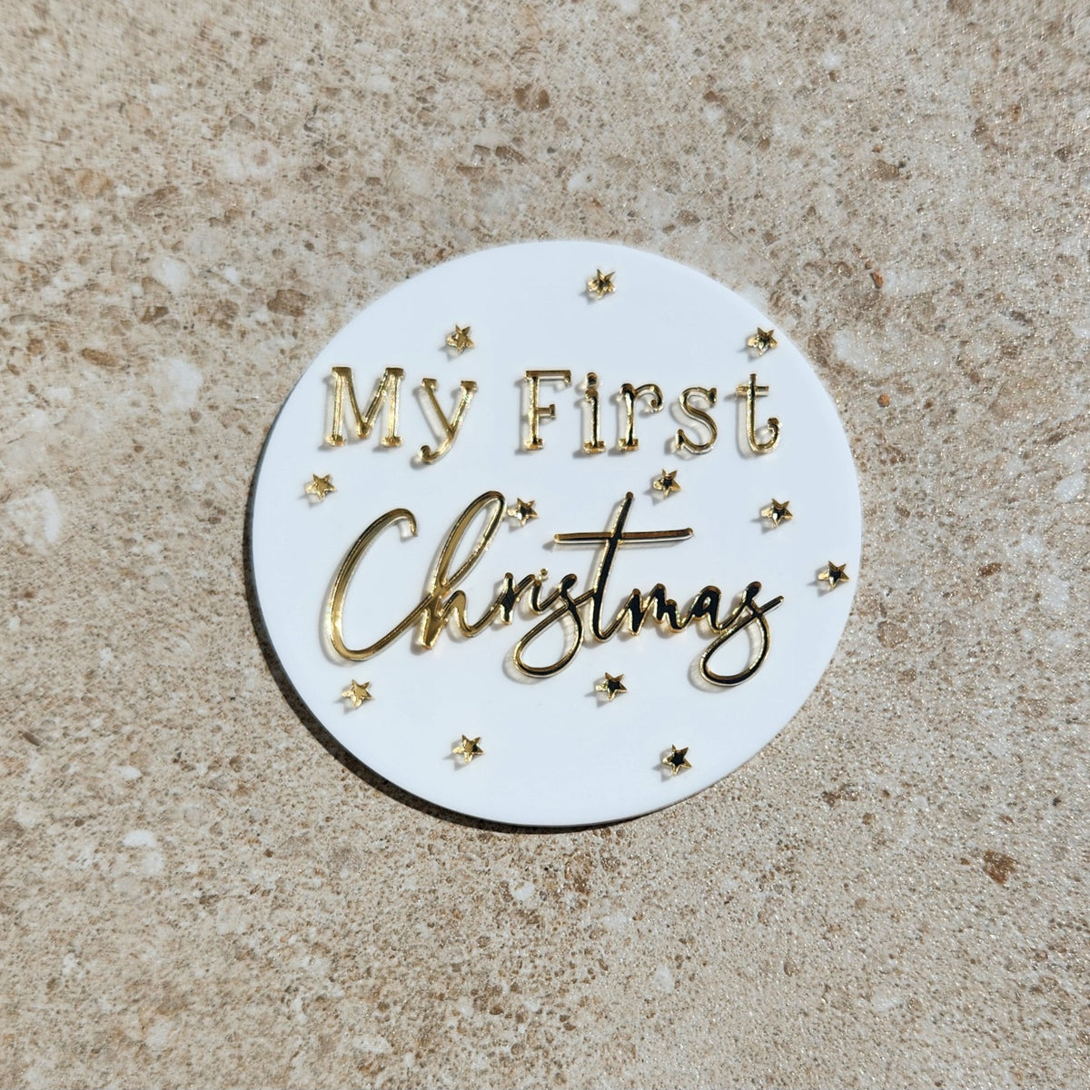 My First Christmas plaque