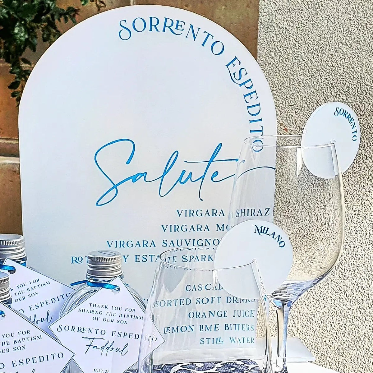 Acrylic Bar Menu