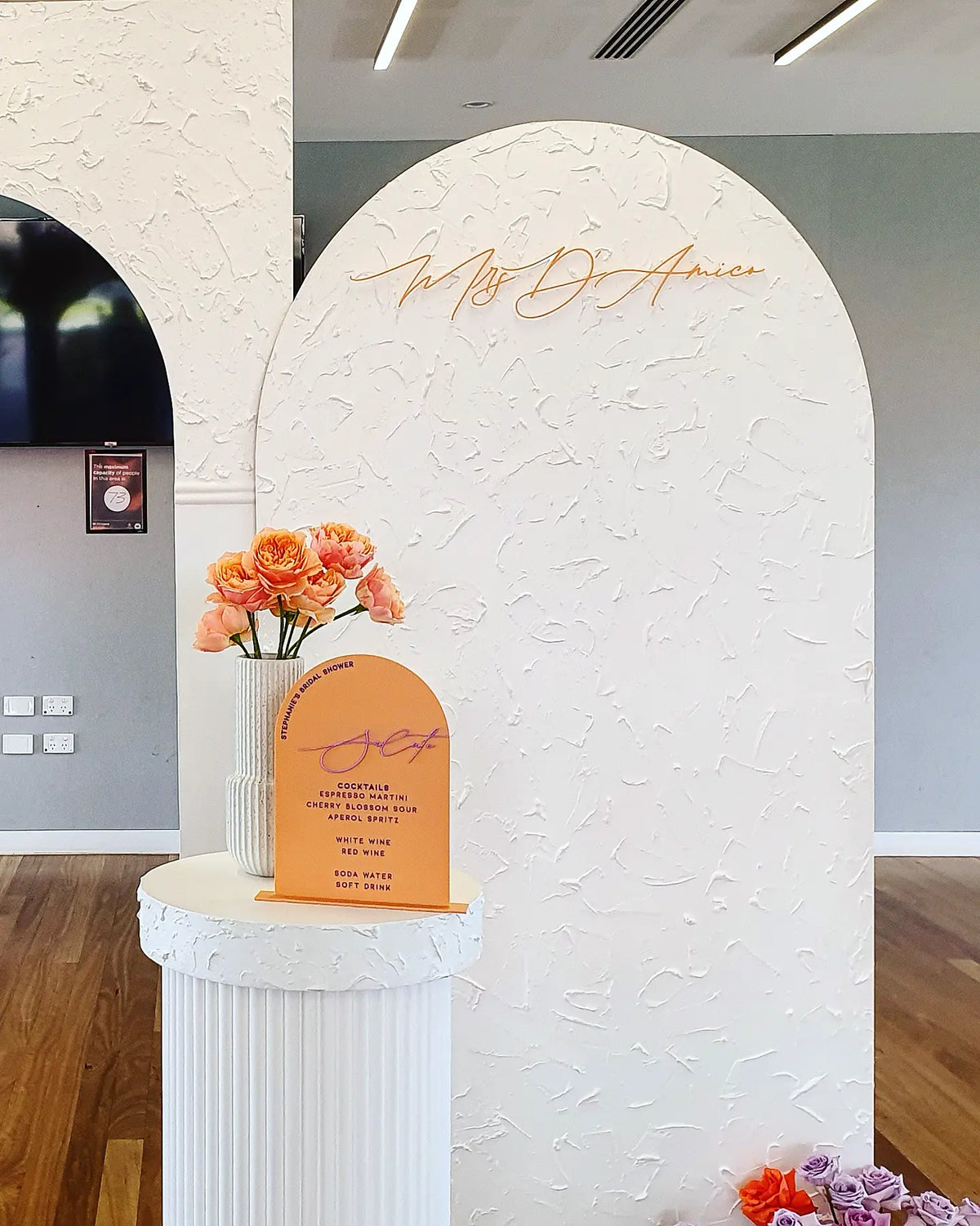Acrylic Bar Menu
