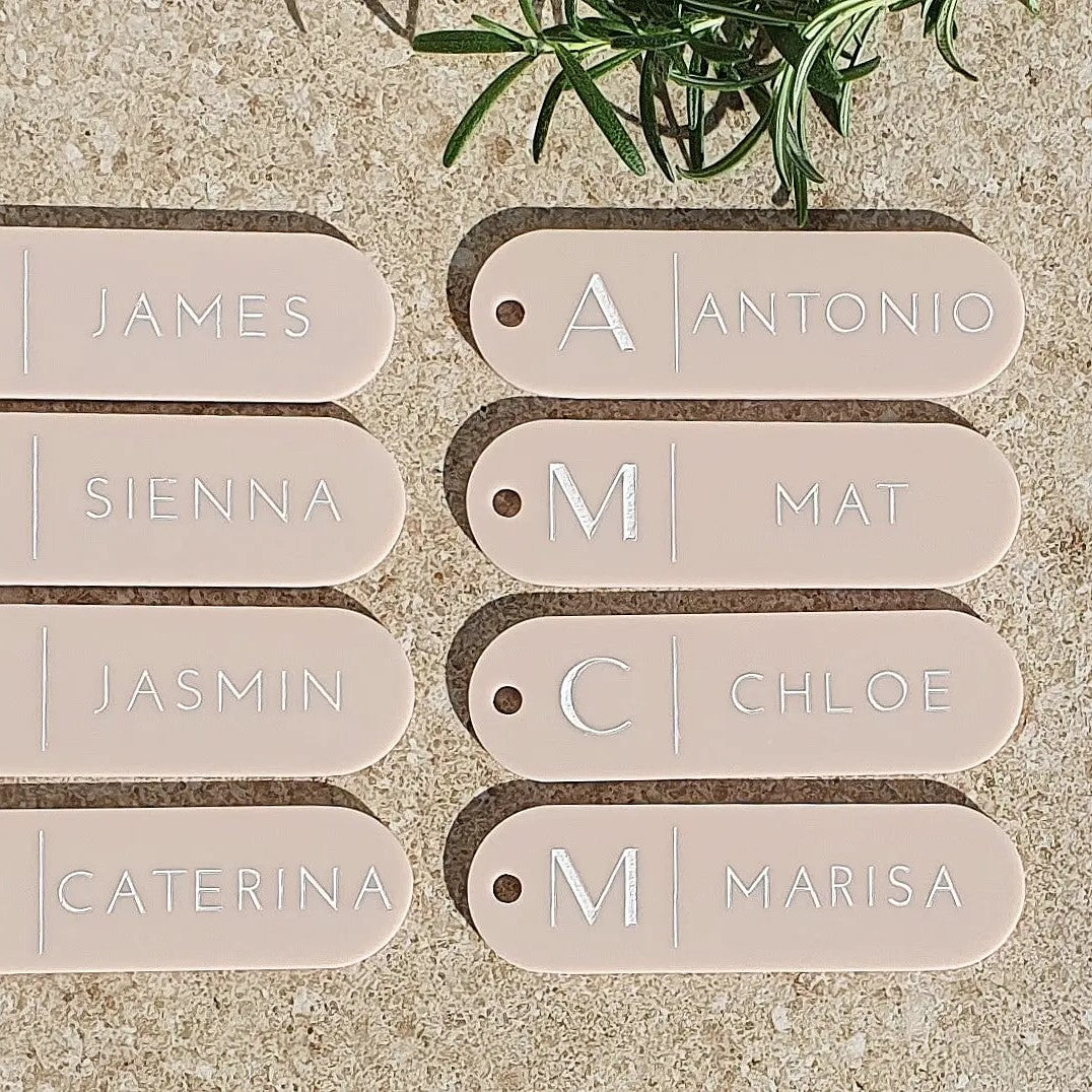 Luggage Tag Name Placements