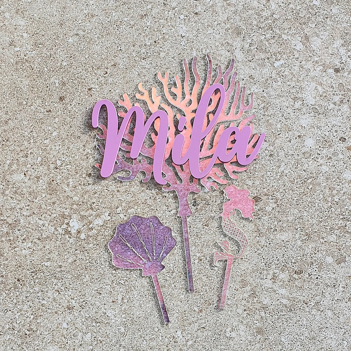 Cake Topper - Dual Coloured Layers
